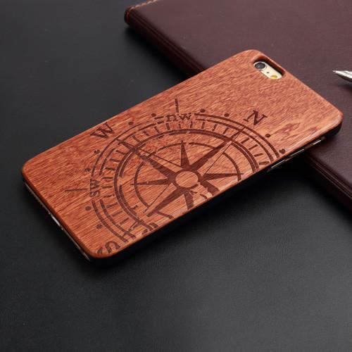 New Brand Thin Luxury Bamboo Wood Phone Case For Iphone 5 5S 6 6S 6Plus 6S Plus 7 7Plus Cover Wooden High Quality Shockproof