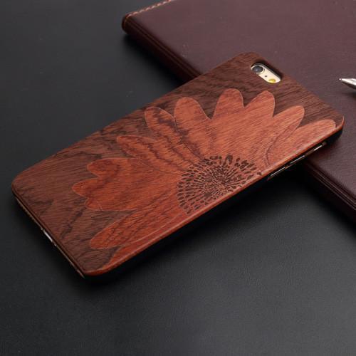 New Brand Thin Luxury Bamboo Wood Phone Case For Iphone 5 5S 6 6S 6Plus 6S Plus 7 7Plus Cover Wooden High Quality Shockproof