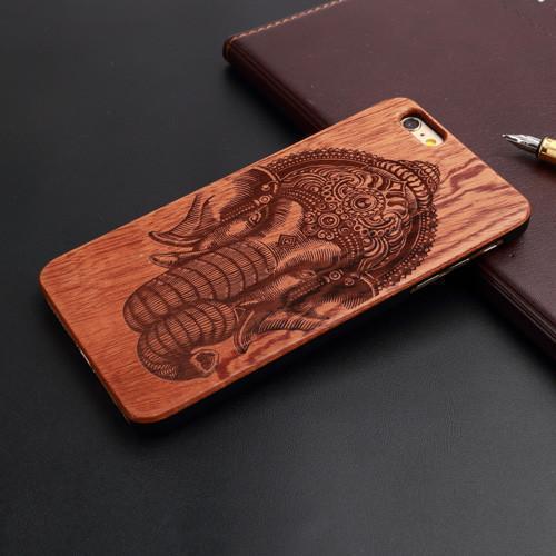 New Brand Thin Luxury Bamboo Wood Phone Case For Iphone 5 5S 6 6S 6Plus 6S Plus 7 7Plus Cover Wooden High Quality Shockproof