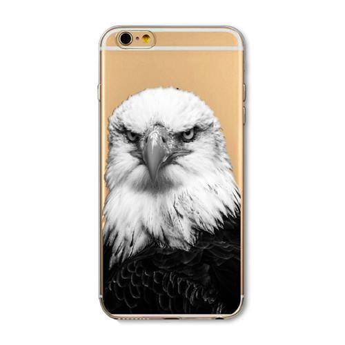 Phone Case For Apple iPhone 6 6S 6Plus 6s Plus 4 4S 5 5S SE Soft TPU Silicon Transparent Cover Cute Cat Owl Animal Phone Cases