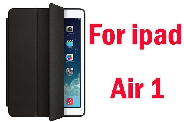 Original 1:1 PU Leather Ultra Thin Slim Smart Case for Ipad air 2 / air 1  ( Ipad 5 6 ) For Ipad Mini 1 2 3 Stand Cover LOGO