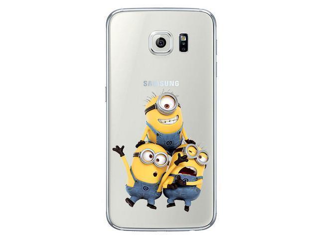 Minion Coque For Samsung Galaxy S7 Edge S8 Plus S6 S5 S3 J3 J5 A3 A5 2016 2017 Grand Prime Case for iPhone 5 5S SE 6S 7 7 Plus