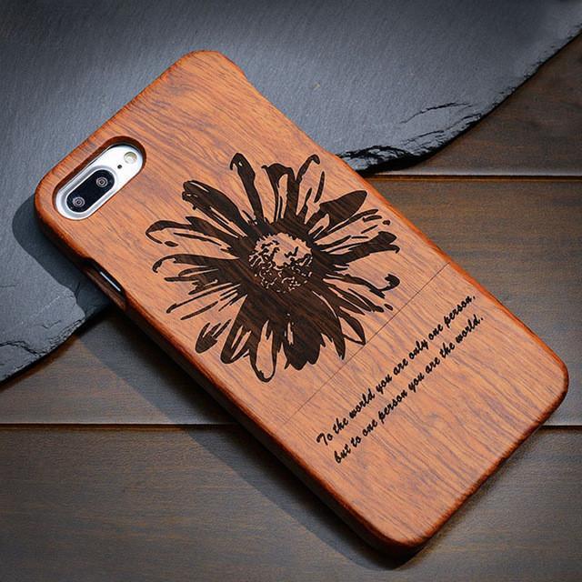 Natural Wood Case Coque for iPhone 7 Plus 6 6S 5 5S SE for Samsung Galaxy S7 S5 S6 S8 Edge Plus Note 7 3 4 5 Bamboo Phone Cases