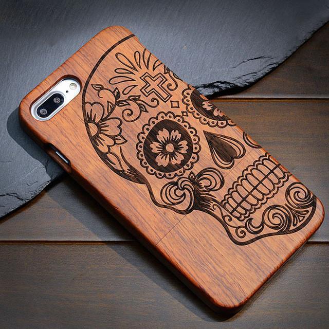 Natural Wood Case Coque for iPhone 7 Plus 6 6S 5 5S SE for Samsung Galaxy S7 S5 S6 S8 Edge Plus Note 7 3 4 5 Bamboo Phone Cases