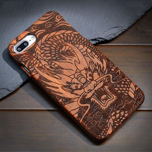 Natural Wood Case Coque for iPhone 7 Plus 6 6S 5 5S SE for Samsung Galaxy S7 S5 S6 S8 Edge Plus Note 7 3 4 5 Bamboo Phone Cases