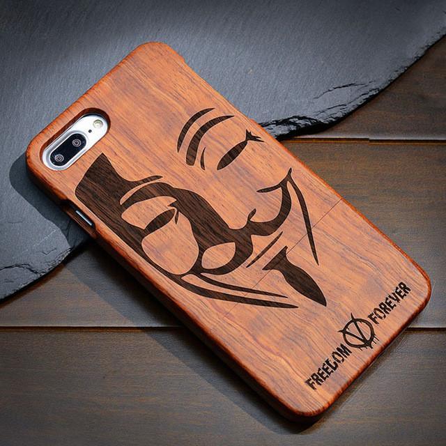 Natural Wood Case Coque for iPhone 7 Plus 6 6S 5 5S SE for Samsung Galaxy S7 S5 S6 S8 Edge Plus Note 7 3 4 5 Bamboo Phone Cases