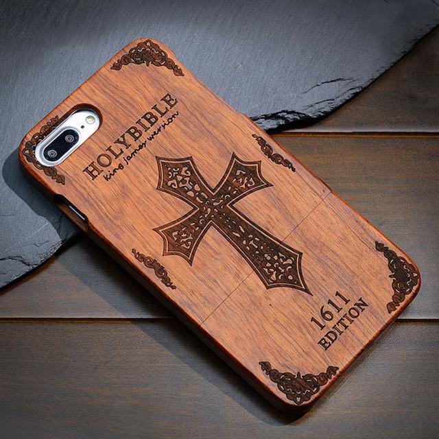 Natural Wood Case Coque for iPhone 7 Plus 6 6S 5 5S SE for Samsung Galaxy S7 S5 S6 S8 Edge Plus Note 7 3 4 5 Bamboo Phone Cases