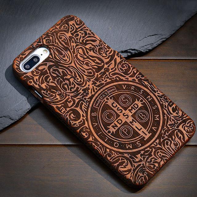 Natural Wood Case Coque for iPhone 7 Plus 6 6S 5 5S SE for Samsung Galaxy S7 S5 S6 S8 Edge Plus Note 7 3 4 5 Bamboo Phone Cases