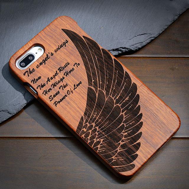 Natural Wood Case Coque for iPhone 7 Plus 6 6S 5 5S SE for Samsung Galaxy S7 S5 S6 S8 Edge Plus Note 7 3 4 5 Bamboo Phone Cases